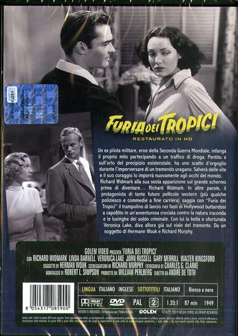 Furia dei tropici. Restaurato in HD (DVD) di André De Toth - DVD - 2