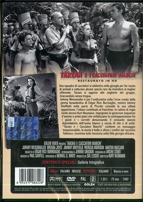 Tarzan e i cacciatori bianchi (DVD restaurato in HD) di Kurt Neumann - DVD - 2