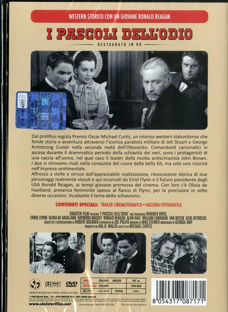 I pascoli dell'odio. Restaurato in HD (DVD) di Michael Curtiz - DVD - 2