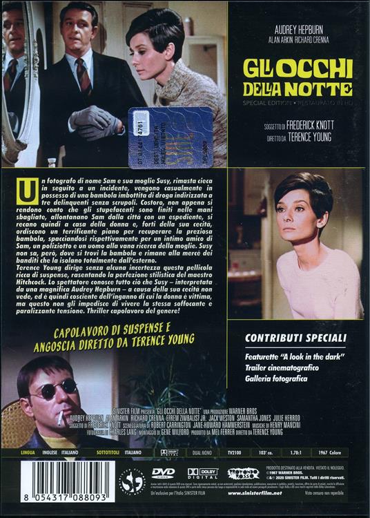 Gli occhi della notte. Special Edition. Restaurato in HD (DVD) - DVD - Film  di Terence Young Giallo | Feltrinelli