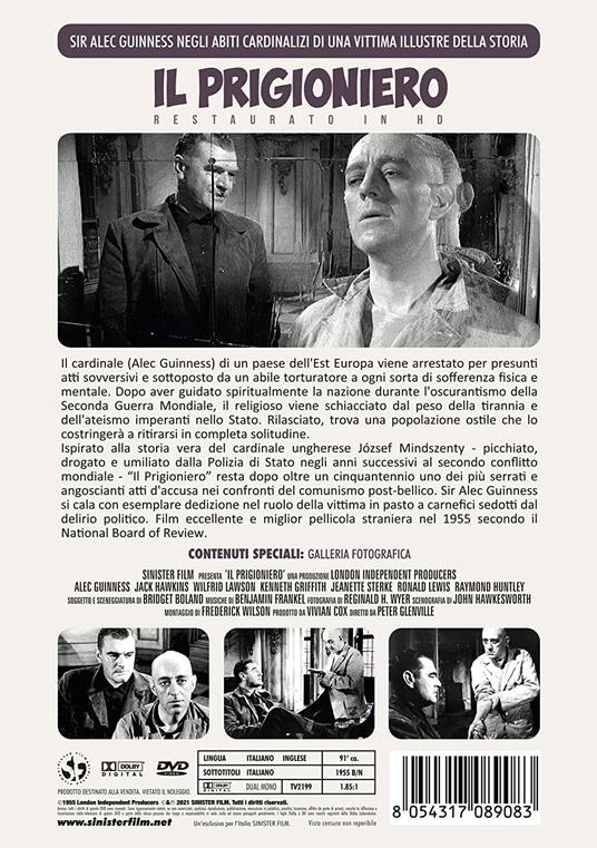 Il prigioniero. Restaurato in HD (DVD) di Peter Glenville - DVD - 2