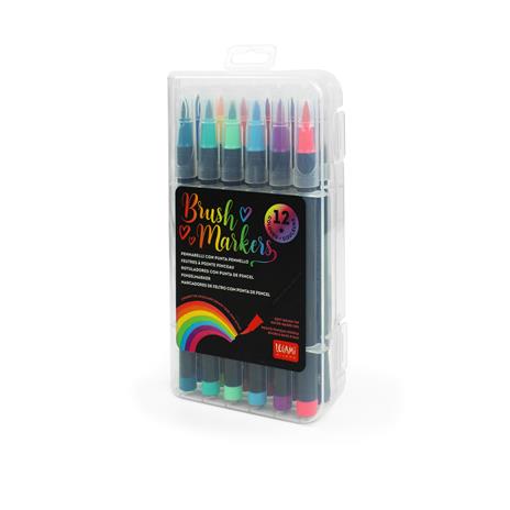 Pennarelli Legami Brush markers - Set da 12 - Legami - Cartoleria e scuola  | laFeltrinelli