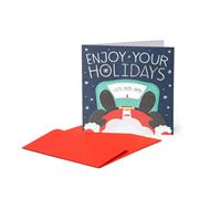 Biglietto auguri Legami christmas greeting cards - 7x7 - santa claus