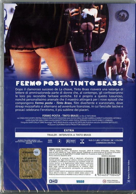 Fermo posta Tinto Brass - DVD - Film di Tinto Brass Commedia | laFeltrinelli
