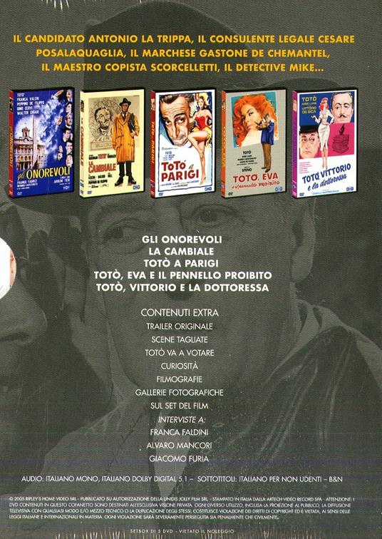 Cofanetto Totò (5 DVD) - DVD - Film di Steno , Sergio Corbucci Commedia |  laFeltrinelli
