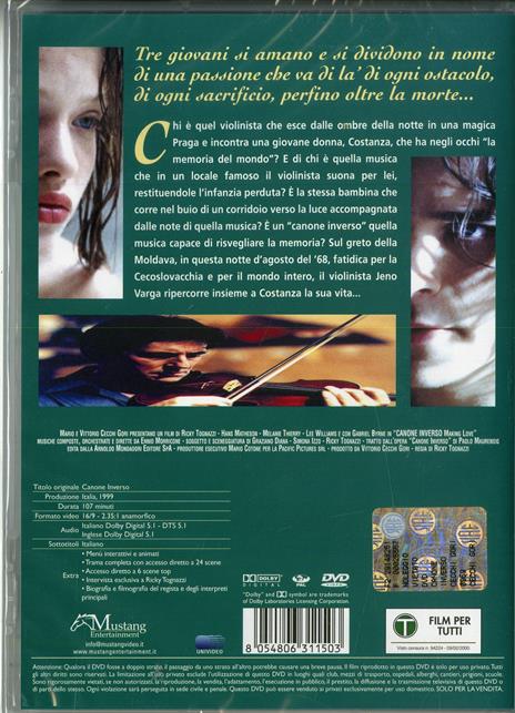 Canone inverso. New Edition (DVD) di Ricky Tognazzi - DVD - 2