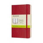 Taccuino Moleskine pocket a pagine bianche copertina morbida rosso. Scarlet Red