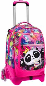 Zaino scuola Trolley Jack-3wd Sj Gang Flip-3d Da Sj Girl, Fluo Fuxia, 34 lt - 37 x 51 x 27 cm