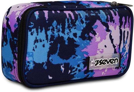 Astuccio Quick Case Seven Freethink Girl, assortito - Blu, viola fantasia astratta 23,5 x 11 x 6 cm