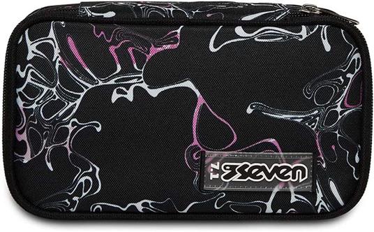 Astuccio Quick Case Seven Freethink Girl, assortito Nero fantasia astratta -  23,5 x 11 x 6 cm - 5