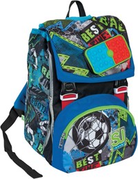 Zaino scuola Sdoppiabile Big SJ Gang Glitzled Boy, Lime Punch - 27 x 41 x  16 cm - Sj Gang - Cartoleria e scuola