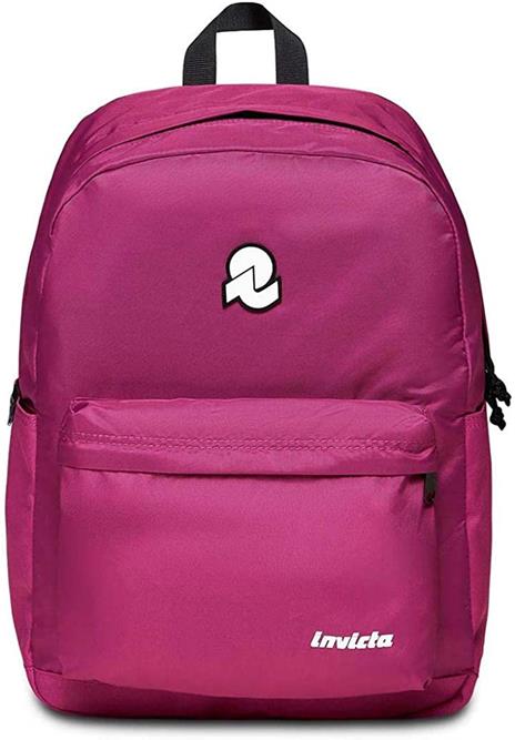 Zaino scuola Carlson Plain Invicta Backpack Grs, Festival Fuchsia - 30 x 41,5 x 18 cm