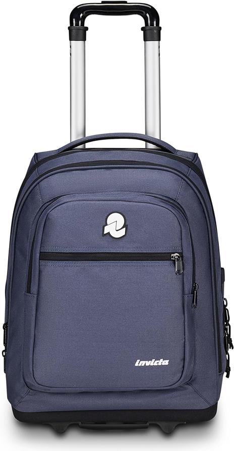 Zaino Bump Plain Invicta Trolley Invicta Grs, Mood Indigo - 2