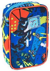 Cartoleria Astuccio Speed Case Sj Gang Trickyled Boy, Red Orange Sj Gang