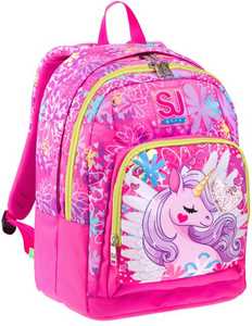 Cartoleria Zaino Advanced Sj Gang Unicorn Led Girl, Candy Fuxia Sj Gang