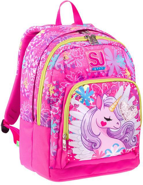 Zaino Advanced Sj Gang Unicorn Led Girl, Candy Fuxia