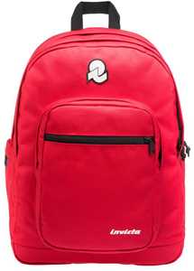 Cartoleria Zaino Jelek Plain Invicta Backpack Grs, Geranium Red Invicta