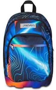 Cartoleria Zaino Dual Seven Mapset Boy, Blue Deep Seven