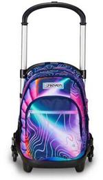 Zaino Trolley Flex 3Wd Seven Mapset Girl, Royal Blue