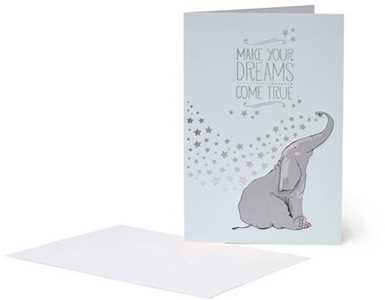 Cartoleria Biglietto auguri Felicità Elefante Legami, Happiness Greeting Cards Elephant - 11,50 x 17 cm Legami