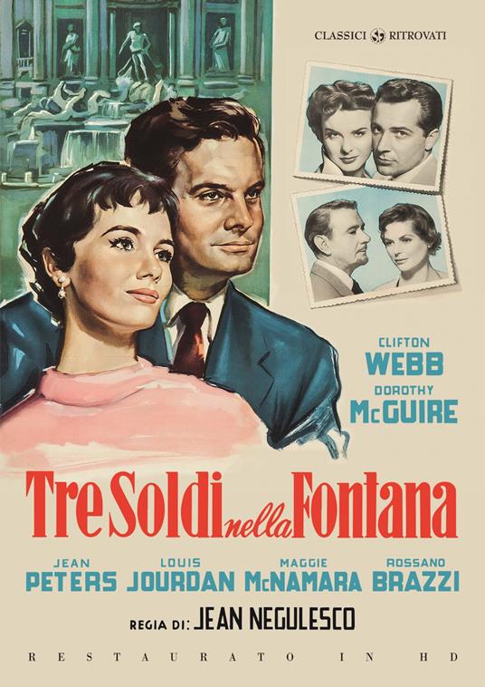 Tre soldi nella fontana. Restaurato in HD (DVD) di Jean Negulesco - DVD