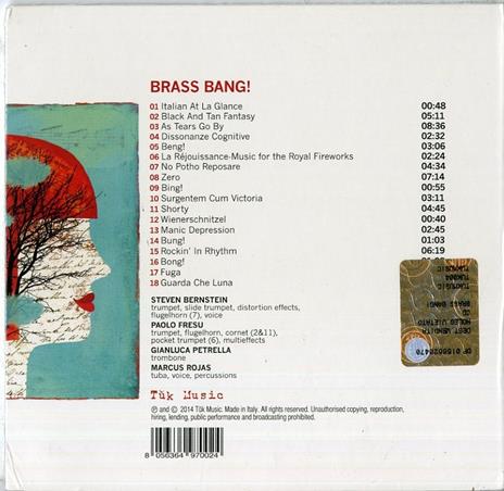 Brass Bang! - CD Audio di Paolo Fresu,Gianluca Petrella,Steven Bernstein,Marcus Rojas - 2