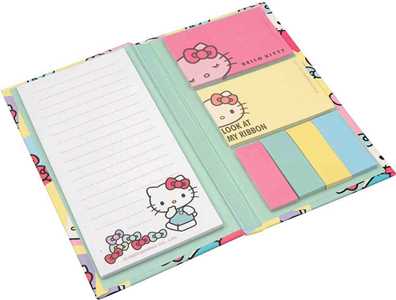 Cartoleria Kit con foglietti adesivi colorati Hello Kitty Giochi Preziosi
