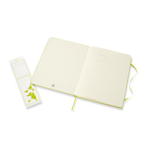 Taccuino Moleskine a righe X-Large copertina rigida Lemon. Verde - 4