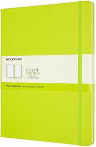 Cartoleria Taccuino Moleskine a pagine bianche X-Large copertina rigida Lemon. Verde Moleskine