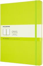 Taccuino Moleskine a pagine bianche X-Large copertina rigida Lemon. Verde