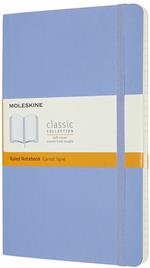 Taccuino Moleskine a righe Large copertina morbida Hydrangea. Blu