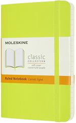 Taccuino Moleskine a righe Pocket copertina morbida Lemon. Verde