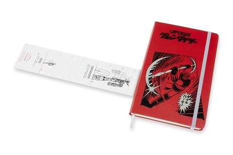 Taccuino Moleskine Limited Edition Go Nagai Large Copertina Rigida A pagine bianche Ufo Robot Grendiz - 5