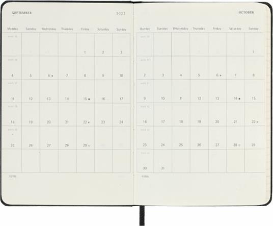 Agenda settimanale Moleskine 2023, 12 mesi, orizzontale, Pocket, copertina  rigida, Nero - 9 x 14 cm - Moleskine - Cartoleria e scuola | Feltrinelli