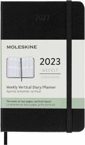 Agenda settimanale Moleskine 2023, 12 mesi, verticale, Pocket, copertina  rigida, Nero - 9 x 14 cm - Moleskine - Cartoleria e scuola | Feltrinelli
