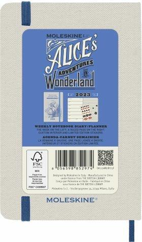 Agenda settimanale Moleskine 2023, 12 mesi, Pocket, Alice in Wonderland,  mandorla, Alice, con spazio per note - 9 x 14 cm - Moleskine - Cartoleria e  scuola | Feltrinelli