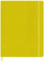 Taccuino Moleskine, a righe, Large, copertina rigida - Seta giallo paglia