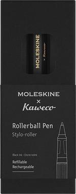 Moleskine x Kaweco, Penna Roller Ricaricabile in Plastica ABS Ricaricabile con 0,7 mm di Inchiostro Nero Incluso Colore Nero