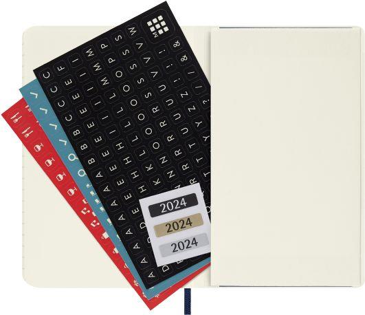 Agenda Moleskine settimanale 2024, 12 mesi, Pocket, copertina morbida, Blu  zaffiro - 9 x 14 cm - Moleskine - Cartoleria e scuola