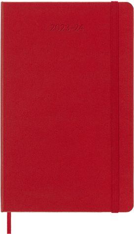Agenda accademica settimanale Moleskine 2024, 18 mesi, Large, copertina  rigida, Rosso scarlatto - 13 x 21 cm - Moleskine - Cartoleria e scuola
