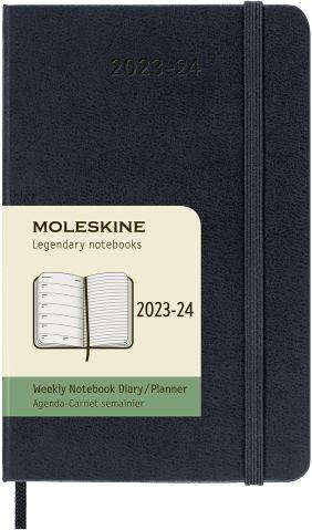 Agenda accademica settimanale Moleskine 2024, 18 mesi, Pocket, copertina  rigida, Blu zaffiro - 9 x 14 cm - Moleskine - Cartoleria e scuola |  Feltrinelli