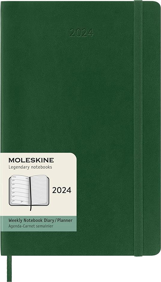 Agenda Moleskine settimanale 2024, 12 mesi, Large, copertina