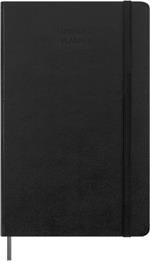 Agenda Moleskine non datata 2024, 12 mesi, Large, copertina rigida, Nero - 13 x 21 cm