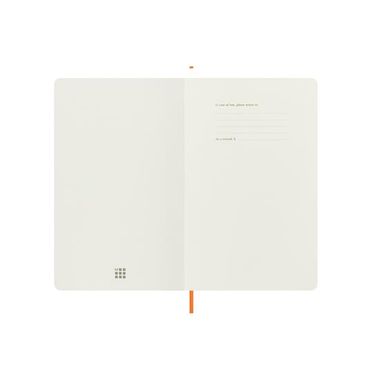 Taccuino Moleskine Precious & Ethical Copertina morbida vegana, a righe, Arancione - 13 x 21 cm - 4