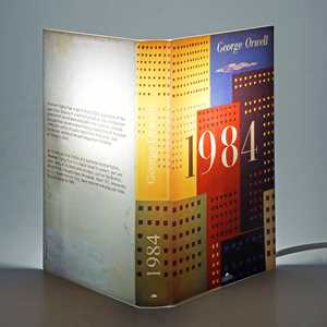 Idee regalo Lampada da tavolo, a forma di libro, 1984 - George Orwell Abat Book