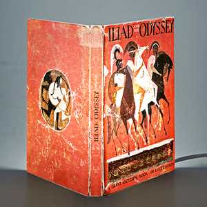Idee regalo Lampada da tavolo, a forma di libro, Iliade e Odissea - Omero Abat Book