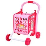 Homcom Carrello della Spesa Giocattolo per Bambini con Accessori e Musica Rosa