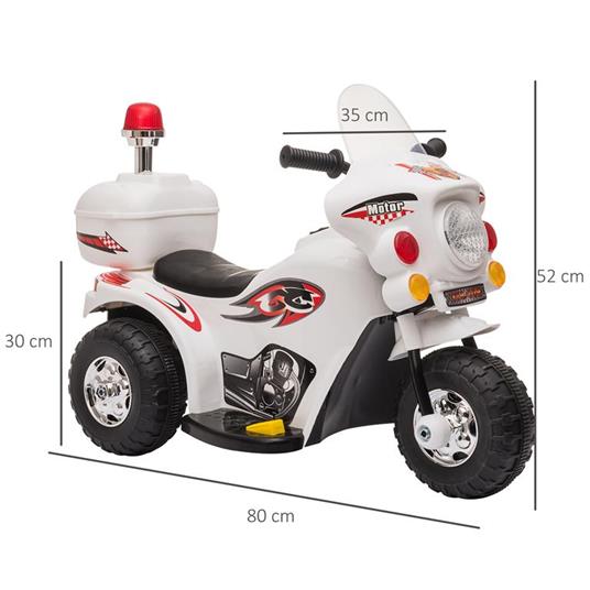 HOMCOM Moto Elettrica per Bambini 18-36 mesi con Luci Suoni e 3 Ruote  Stabili Rossa - PagineGialle Shop