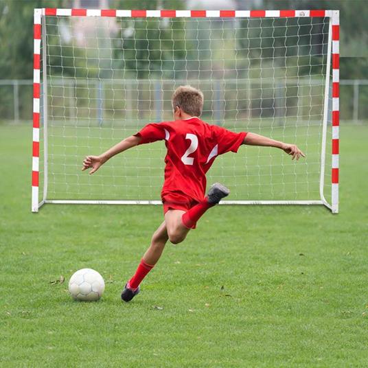 HOMCOM Rete da Calcio, Porta da Calcio e Calcetto in Plastica PE per Adulti  e Bambini, 302x83x201cm Bambini