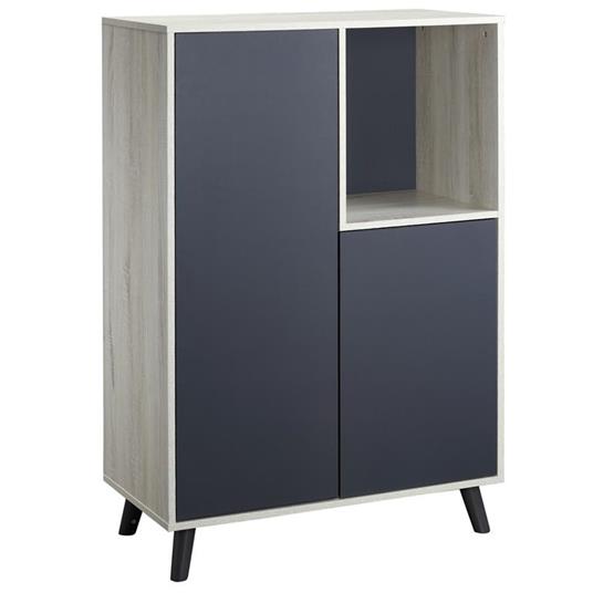 HOMCOM Libreria Moderna Sospesa a Scaletta in Legno e Metallo,  51x15x63.5cm, Naturale - HomCom - Idee regalo